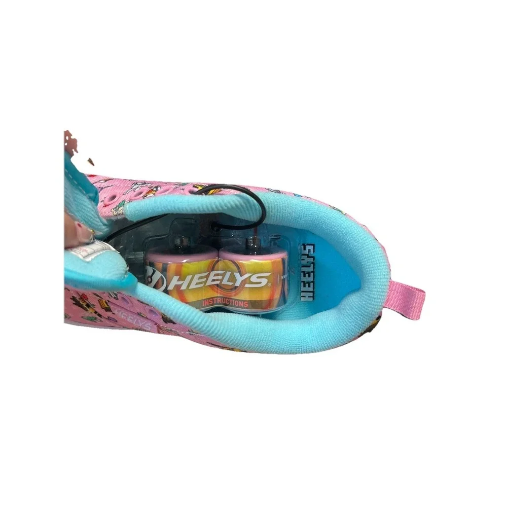 Heelys x Minecraft Pro 20 Prints Pink Aqua Youth 5 Womens 6 Roller Shoes
